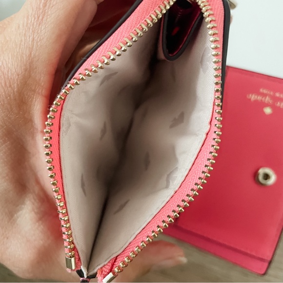 Kate Spade Bi-Fold Wallet in Coral - Picture 2 of 6